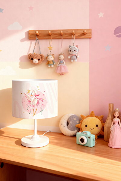 EVPANYA عاكس الضوء لغرفة الأطفال بنمط الباليرينا والبجعة