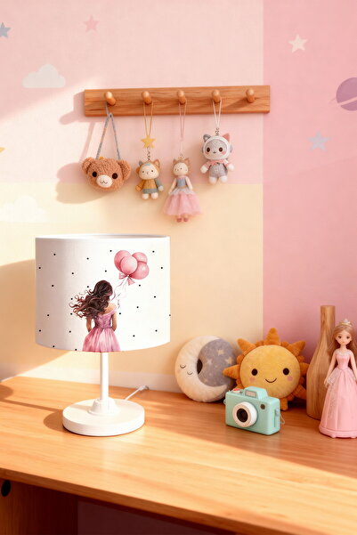 EVPANYA Flying Hair Princess Patterned Children's Room Lampshade