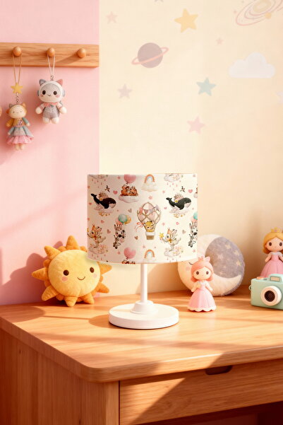 EVPANYA عاكس الضوء لغرفة الأطفال بنمط عالم الحيوانات الخيالية اللطيفة