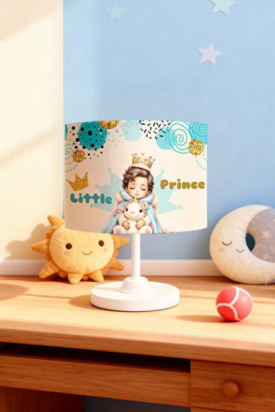 EVPANYA Sleeping Prince and Cute Friend Patterned Children's Room Lampshade