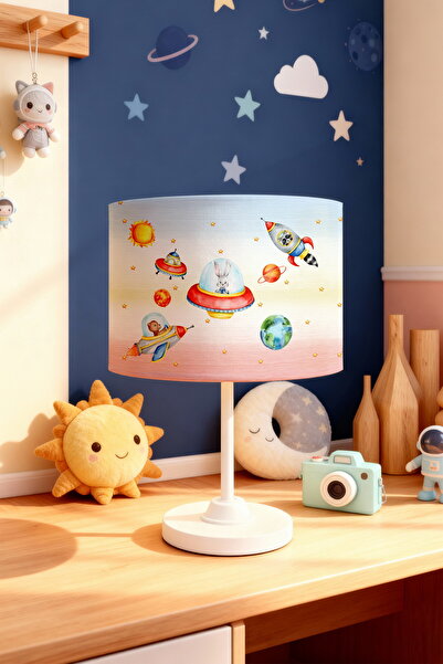 EVPANYA Ufolar and Travelers Patterned Children's Room Lampshade