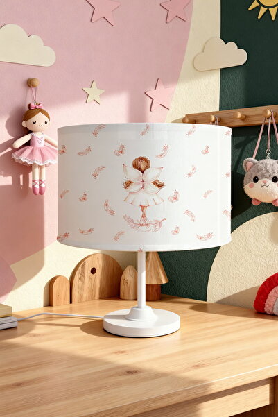 EVPANYA Winged Fairy Girl Patterned Children's Room Lampshade
