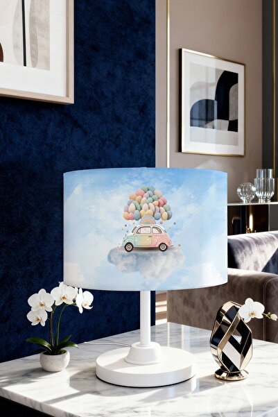 EVPANYA عاكس الضوء لغرفة الأطفال بنمط غائم باللون الأزرق الباستيل