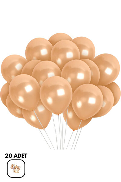 BALOMİS Metalik Somon Balon Arka Plan Ve Mekan Süsleme Dekorasyon Balonu