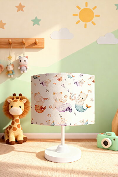 EVPANYA Musical Cats Patterned Children's Room Lampshade