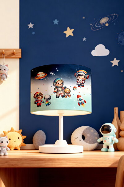 EVPANYA Colorful Little Astronauts Patterned Children's Room Lampshade
