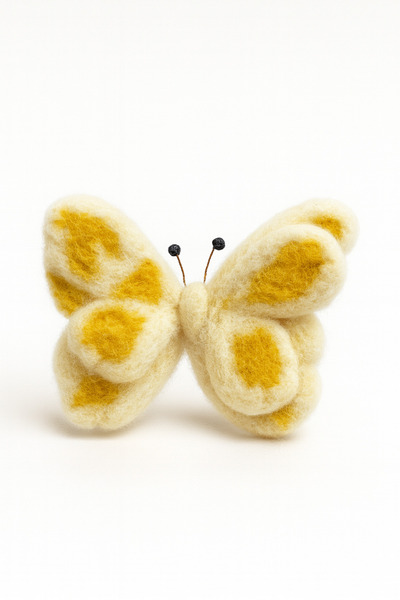 iğne izi El Yapımı Keçe Figür Broş Toka Taç Süsü – Sevimli Keçe Aksesuar 50