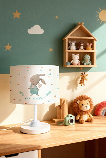 EVPANYA عاكس الضوء لغرفة الأطفال منقوشة على شكل أرنب البستاني