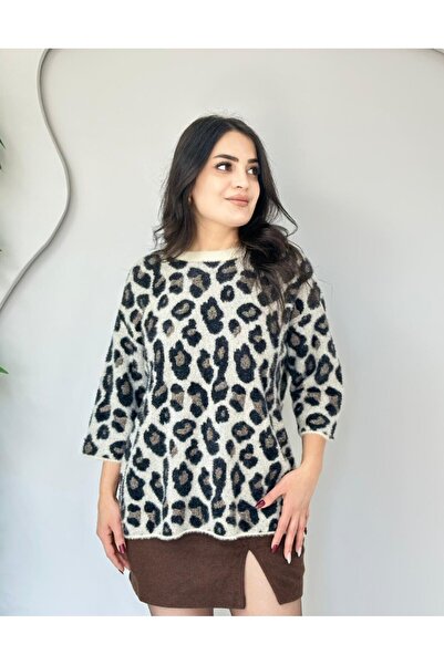 D LAVELLA Triko peluş kazak