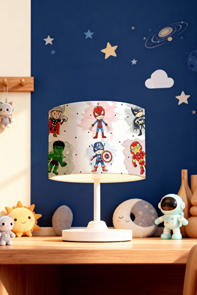 EVPANYA عاكس الضوء لغرفة الأطفال منقوش عليه شخصيات الأبطال الخارقين الصغار