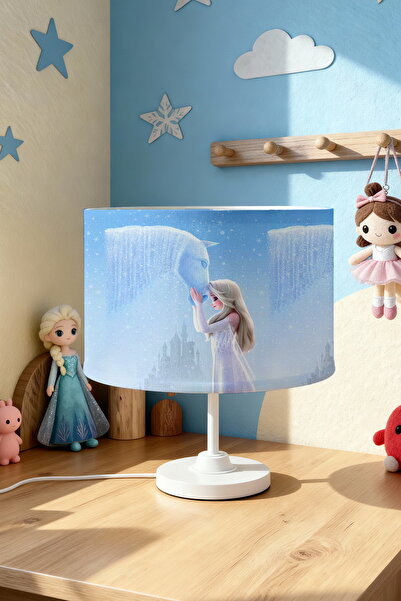 EVPANYA Snow Horse and Elsa Patterned Children's Room Lampshade