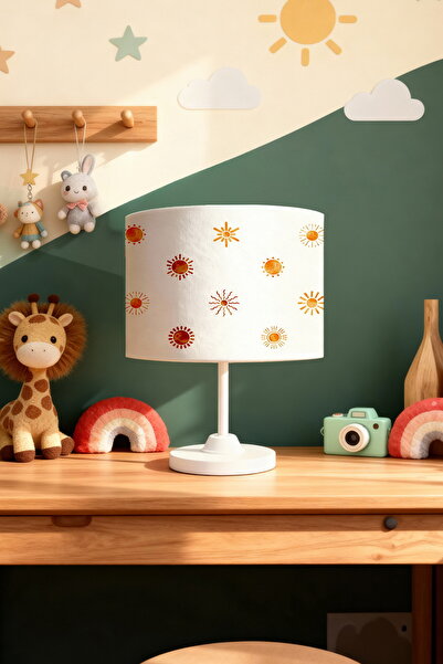 EVPANYA Bohemian Suns Patterned Children's Room Lampshade