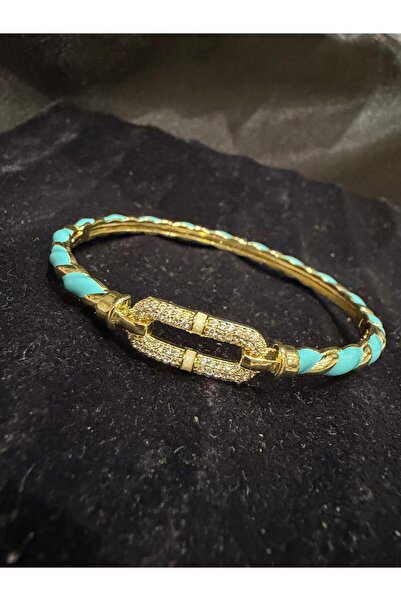 Stainlless Steel سوار من الفولاذ المطلي بالمينا الأزرق