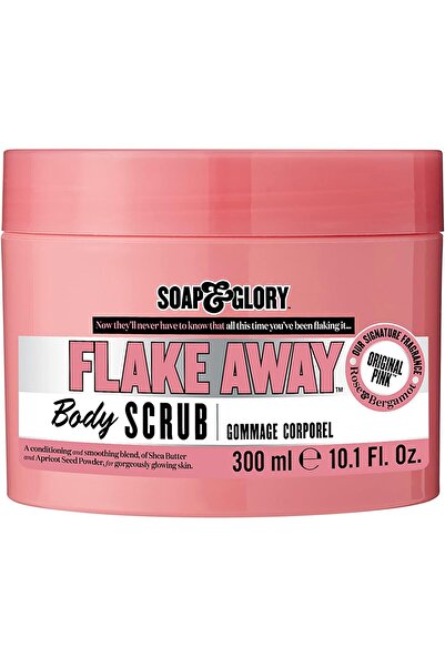 Soap & Glory مقشر الجسم فليك أواي للنساء، وردي، 300 مل (عبوة من قطعة واحدة)