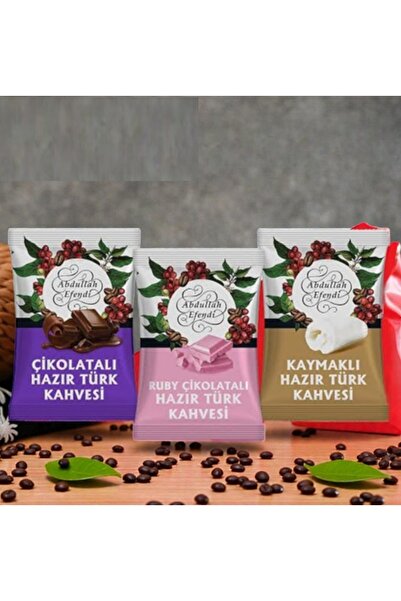 Abdullah Efendi Çikolatalı- Rubby Çikolatalı- Kaymaklı hazır Türk Kahvesi