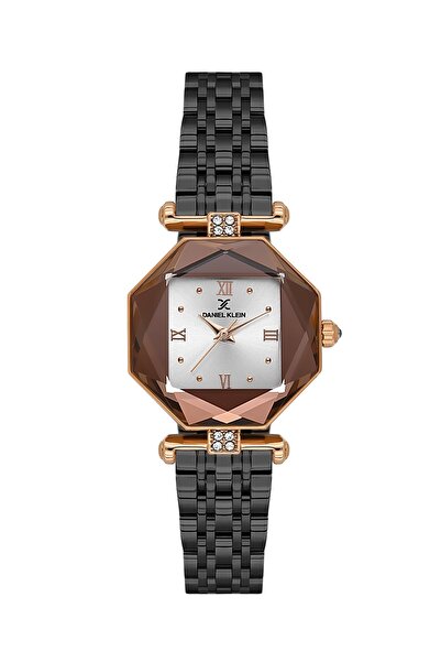 Daniel Klein Case Rose Cord Black Color 28 mm Women Wrist Watch & Bracelet