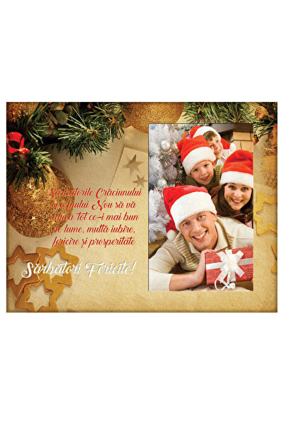 CrisPrint Rama foto cu text pentru sărbătorile de iarnă și loc pentru poză 10x15