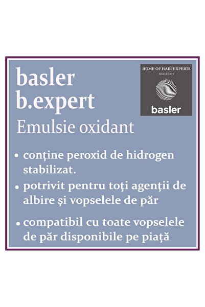 Basler Beauty Oxidant pentru vopsea permanenta Basler B.expert, Cremeoxyd, Professional 6% 20 vol., 1000 ml
