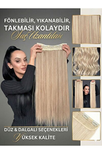 Suzan Peruk 4 al 1 öde -1 dalgalı yarımay çıtçıt+ 1 düz yarımay ve 2 yan parç...