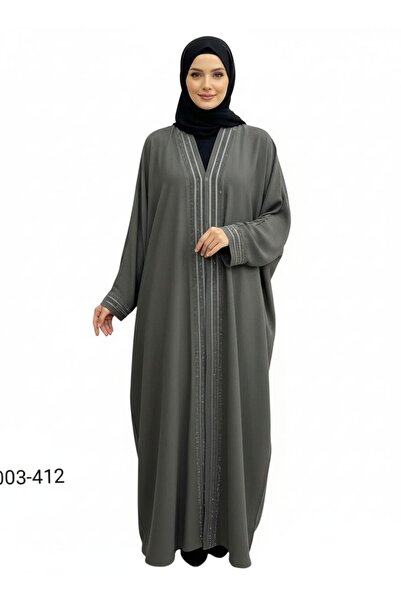 Nasa Elegant and distinctive gray abaya