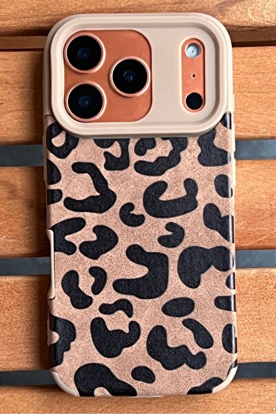 EDELFU iPhone 17 PRO - حافظة بنمط الحمار الوحشي ذات ملمس مخملي غير قابلة للتق...