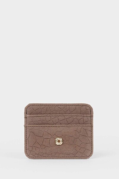DeFacto Women's Suede Card Holder G5081Axns