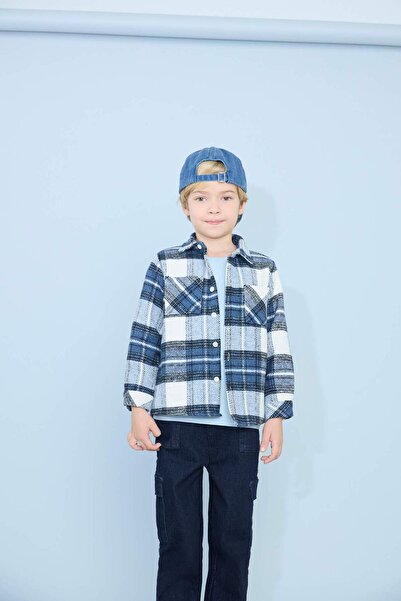 DeFacto Baby Boy Checked Flannel Long Sleeve Shirt G4374A525Wn