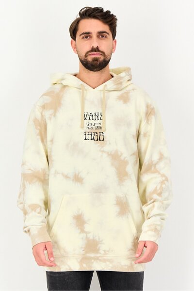 Vans Men Tie Dye Long Sleeve Hoodie, Multicolor