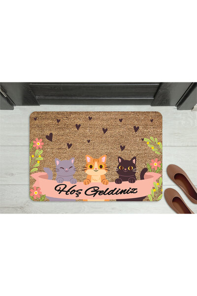 M&H Quality Multicolored Decorative Multi-Purpose Interior and Exterior Door Mat