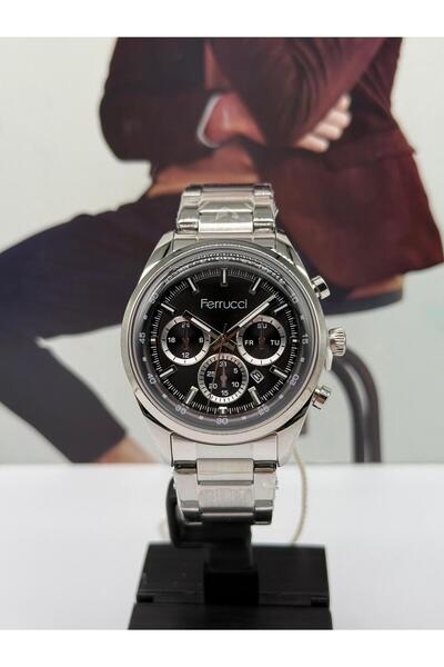 Ferrucci Silver Sports Men's Watch Waterproof with 2 Years Warranty