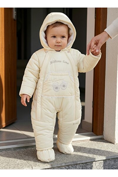 Baby shine أفرول(مطري) شتوي تركي مع دسوس- مبطن فرو- مقاوم للماء- للجنسين