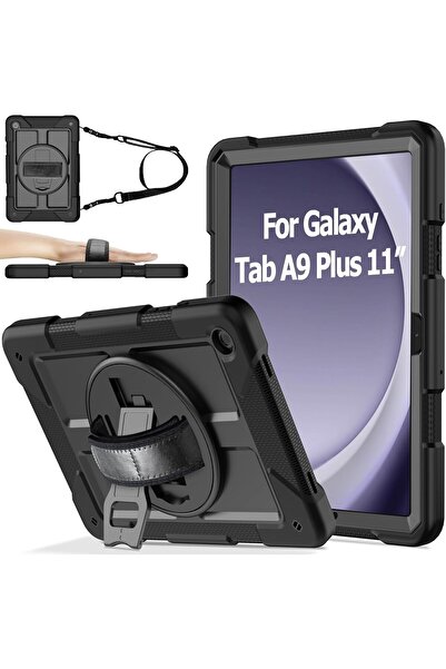 HYX Case for Samsung Galaxy Tab A9+ Plus 11 Inch 2024 with 360° Swivel Handle...