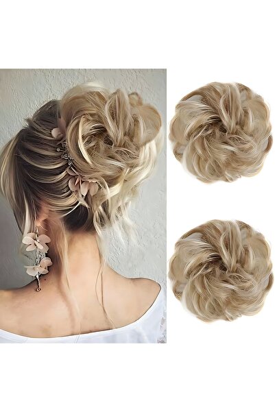 Trendpostiş Bal Köpüğü Topuz Tokası Saçlı Lastikli Toka Dağınık Saç Topuzu