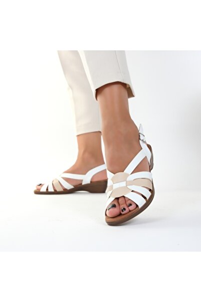 OEM Ovel Lightweight White Platform Sandals