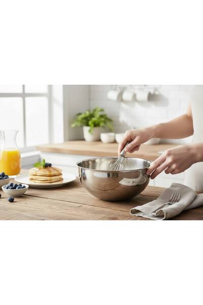 YAMAN ÇELİK EV VE MUTFAK EŞYALARI Paslanmaz Çelik Karıştırma Kasesi/Kabı & Servis Kasesi/Kabı & Çok Amaçlı Kase