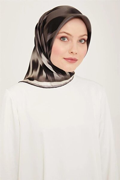 Armine İpek Eşarp Nostalji - 9155-02 Gri Sura