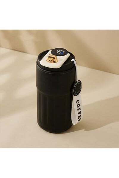 Arabest كوب قهوة محمول، كوب قهوة من الفولاذ المقاوم للصدأ مع شاشة عرض لدرجة ا...