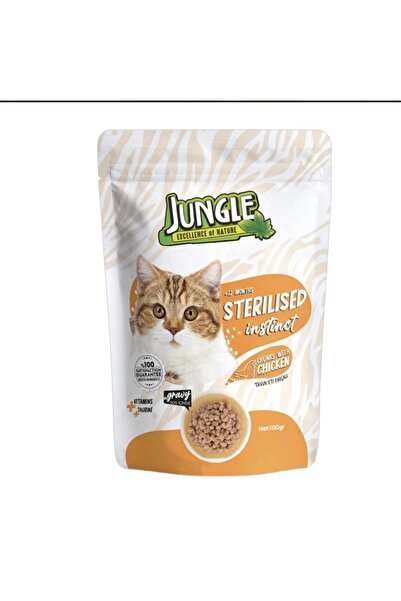 Jungle Jungle Chicken Wet Food for Spayed Cats 100g