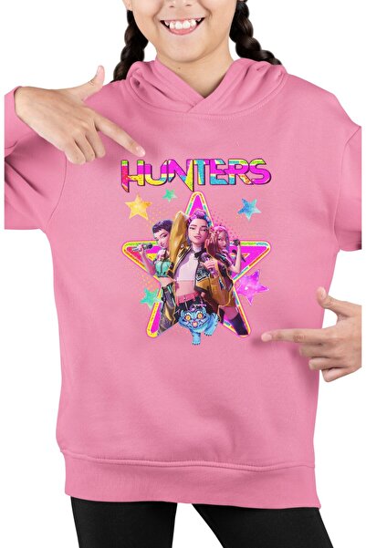 Fuddy Moda سويت شيرت Hunters Written Children بغطاء رأس، هوديي للجنسين Kpop D...