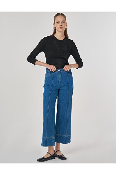 Kayra Çima Stitched Denim Trousers Indigo