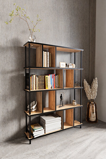 KODIGU 5 Raflı Kitaplık - Kitaplık - 130cm x 90cm x 30cm Kitaplık - Çevir Kur...