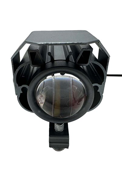 lumixauto Set 2 proiectoare LED bicolore de 18W (alb + galben) – pentru motocicletă / ATV / scuter electric