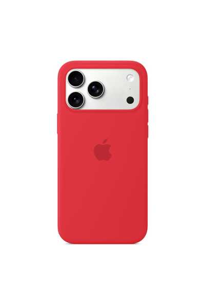 Apple Silicone Case for iPhone 17 Pro Max, Red