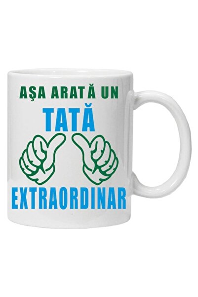 CRD PRINT Personalized mug "This is what an extraordinary dad looks like", CRD PRINT, 330ml, white
