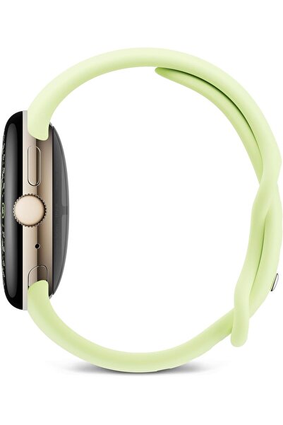 Google Pixel Watch 4 (41 mm) — Champagne Gold Aluminium, Lemongrass Band, Wi‑Fi