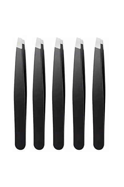 Choice5 A0148-2-5PCS CNK الجملة الفولاذ المقاوم للصدأ ملقط الحاجب الأسود مع ن...