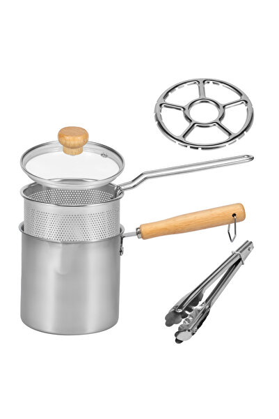 Choice مجموعة مقلاة عميقة من الفولاذ المقاوم للصدأ 304 مقلاة عميقة بالزيت مقل...