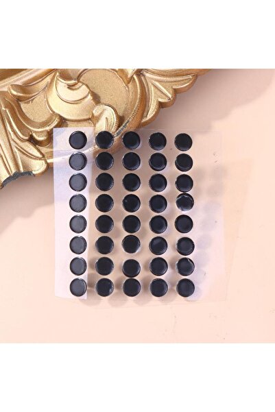 KOQZM 40 قطعة سوداء، قطر 6.5 مم، سمك 0.8 مم، نقاط صغيرة، قواعد تثبيت عالمية ل...