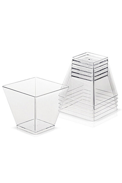 Choice حجم واحد 25 قطعة 60 مللي أكواب حلوى بلاستيكية للاستخدام مرة واحدة أكوا...