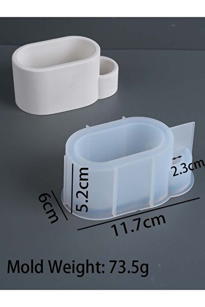 Choice قوالب سيليكون لأكواب الشموع البيضاوية DIY، قوالب أصيص زهور عصارية خرسا...